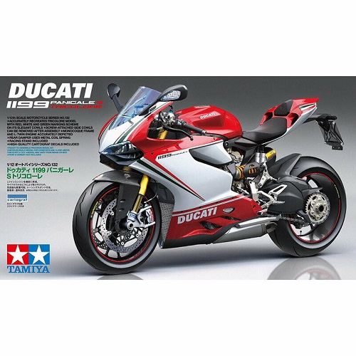 Tamiya 14132 1:12  Ducati 1199 Panigale S Tricolore Motorcycle Kit